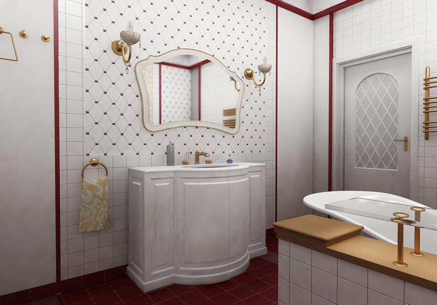 Bathroom design idea "Chic" - washbowl.
